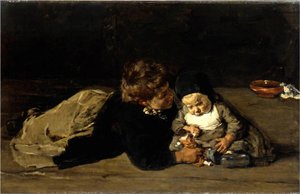 きょうだい 作： Max Liebermann